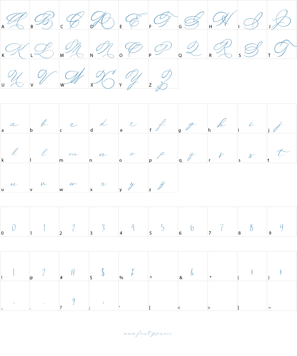 Michelle Fellicia Font Character